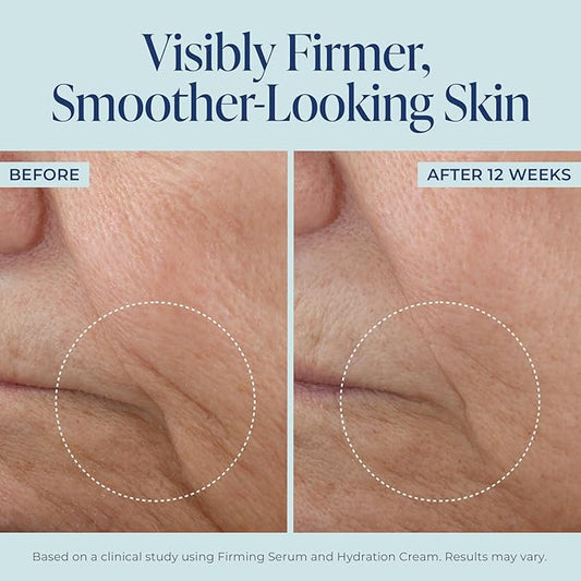 Kind Science Firming Face Serum for Women - Hyaluronic Acid Serum for Face Visibly Smooths Wrinkles - Bakuchiol Retinol Alternative with Peptides - Anti Aging Skin Care for Sensitive Skin, 1 fl oz