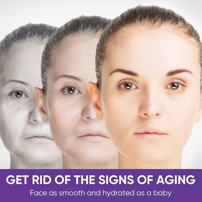 Instant Face Lift Cream, Effective 2-Minute Temporary Skin Tightening Cream, Visibly Firming Loose Sagging Skin, Repair and Smooth Wrinkles for Face and Neck, Purple