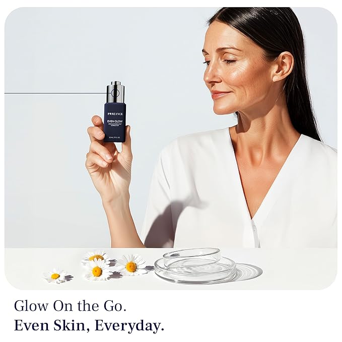 Even Glow - Organic Vitamin C Serum for Dark Spots on Face - Dark Spot Corrector, Dark Spot Remover for Face & Body - with Kakadu Plum Extract, Maple Leaf Extract, Aloe Leaf Juice & More - 1 Fl Oz