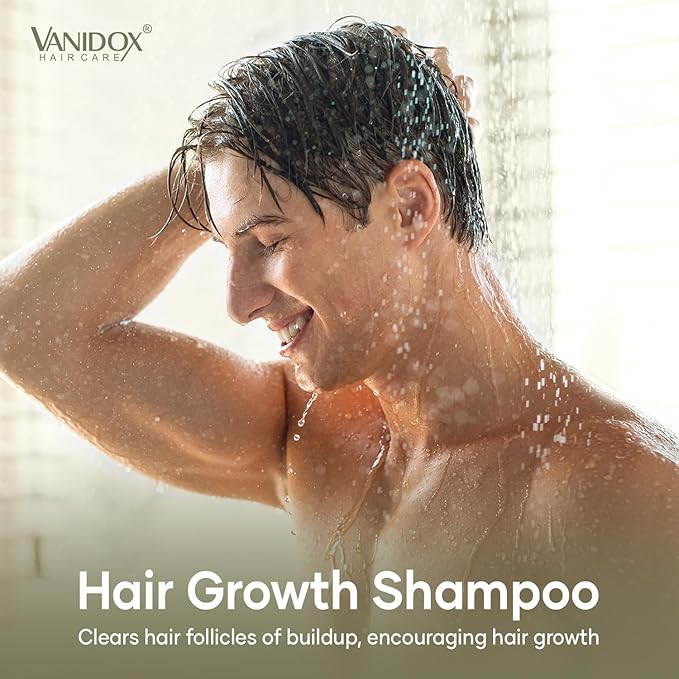 Carbonic Acid Shampoo for Men and Women with DHT Blockers - Made in USA - Stimulates Hair Growth, Scalp Exfoliator, Sulfate Free Shampoo with Biotin and Tea Tree Oil (16 Fl Oz)