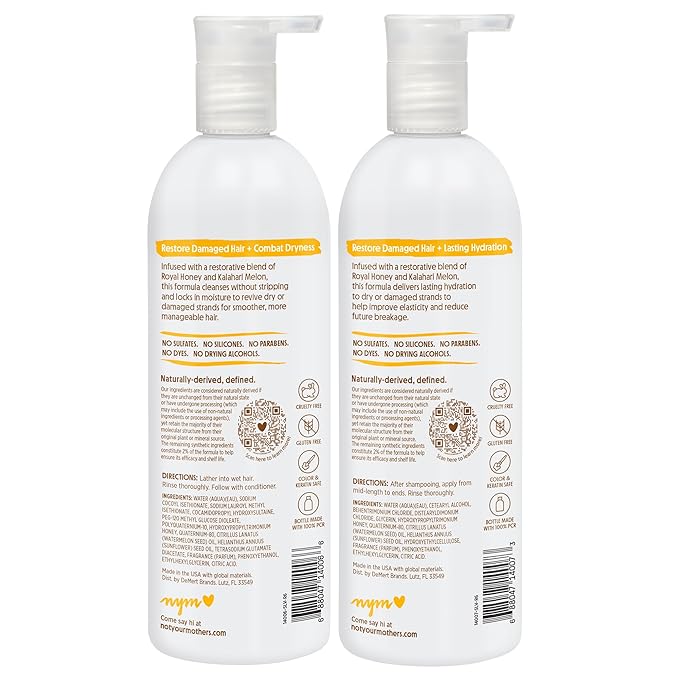 Not Your Mother's Naturals Protect & Nourish Shampoo & Conditioner Set - 15.2 fl oz - Sulfate-Free Hair Products - Royal Honey & Kalahari Desert Melon