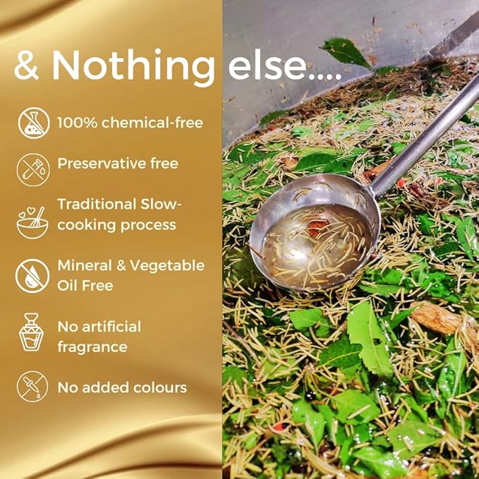 The Tribe Concepts Rosemary Anti Dandruff Hair Oil - Strengthens Hair, Itchy Flakes Scalp, Dandruff Remover with Rosemary, Ginger, Fenugreek, Pippali for Men Women 100 ml Pack of 1 Gold