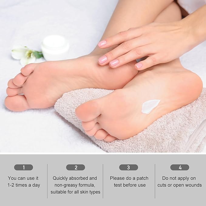 Urea Cream 40 Percent - Foot & Hand Cream for Dry, Cracked Heels, Feet, Knees, Elbows, and Hands - Maximum Strength Urea Lotion for Softening and Moisturizing