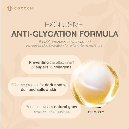 COCOCHI AG Ultimate 2 Steps Facial Mask Pack of 5, Moisturizing Facial Sheet Mask for All Skin Type, Anti-Glycation Face Mask Skincare With Hydrating Essence (exp. May 2026)