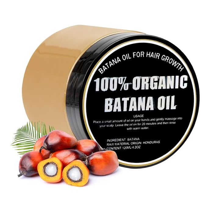 Raw Batana Oil Hair Treatment - Nourish and Revitalize for Smooth, Tangle-Free Hair - Easy Application for Intensive Hydration and Growth