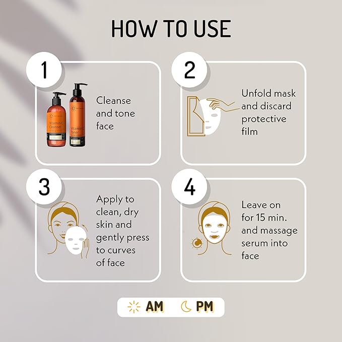 Eve Hansen Collagen Face Mask Sheets Set of 5 – Hydrating & Nourishing Care for All Skin Types – With Hyaluronic Acid, Tangerine Peel, Blueberry Extract & Spinach Leaf