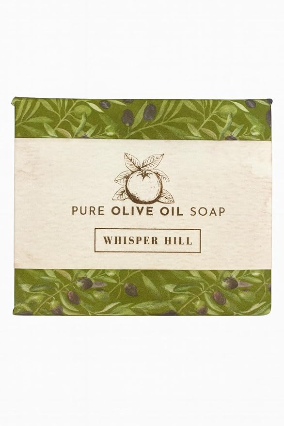 WHISPER HILL Bergamot Olive Oil Soap – Handcrafted in Vermont Since 1997 – Refreshing Citrus Aromatherapy Bar – 3.8 oz