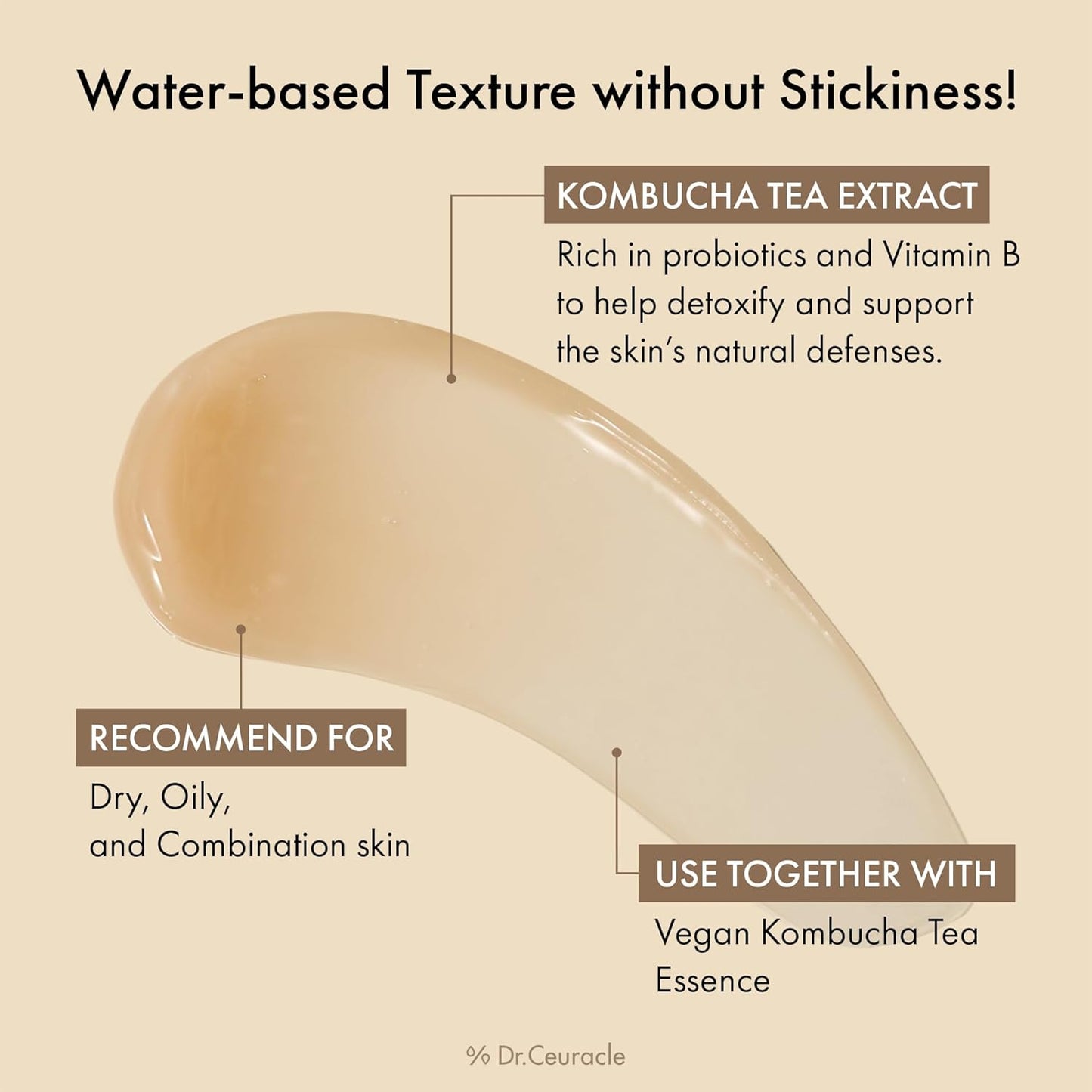 Dr.Ceuracle Vegan Kombucha Tea Gel Cream Hydrator