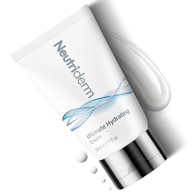 NEUTRIDERM Ultimate Hydrating Moisturizer Face Cream With Vitamin E, Rice & Wheat Protein – Hydrating & Anti-Aging Moisturizer for Sensitive, Dry Skin – Face Primer for Women & Men, 1.7 oz