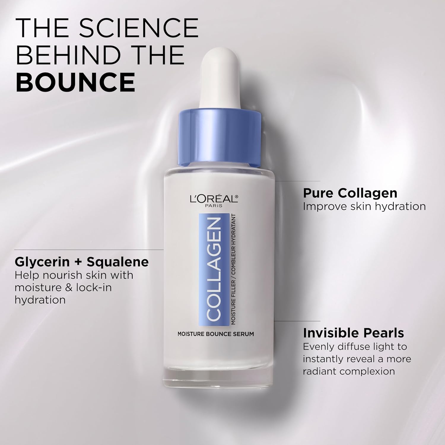 ✨ Collagen Moisture Bounce Serum – Hydrating Glow Serum with Glycerin & Squalane (1 oz)