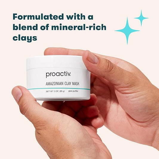 Proactiv Amazonian Clay Mask, Creamy, Natural Cleansing Skin Care Face Mask with Minerals, Vitamins and Antioxidants, Moisturizing for Acne, Gray, Cucumber, 3 Fl Oz
