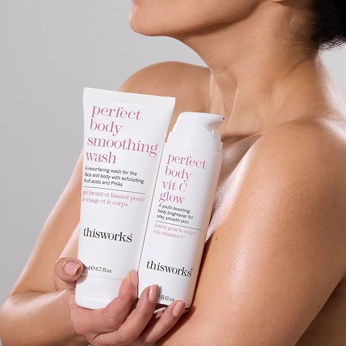 THISWORKS Perfect Body Vitamin C Glow Body Cream & Moisturizer 5 Ounce (150ml)
