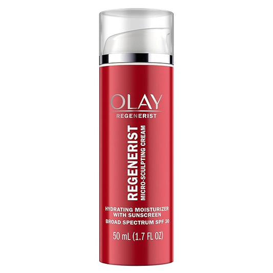 Face Moisturizer by Olay Regenerist Micro-Sculpting Cream Face Moisturizer with SPF 30 Broad Spectrum 1.7 oz