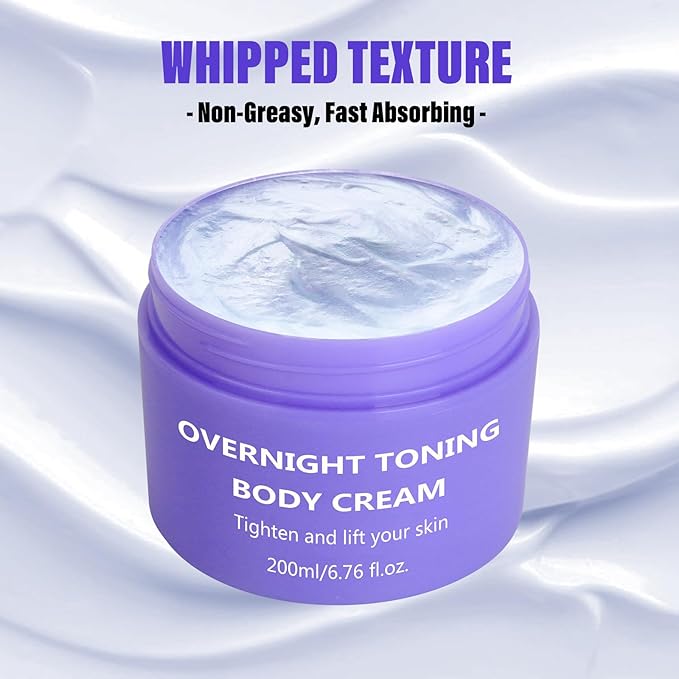 Get Dream Overnight Toning Whip 200mL/6.76oz - Anti-Wrinkle Body Firming Cream Cellulite Remover for Legs and Body - Anti Aging Skin Tightening Cream for Women Target Look Of Loose Skin