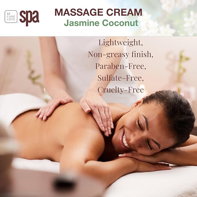 Be Care Love (BCL) Spa Massage Creams (16 fl oz, Jasmine & Coconut)