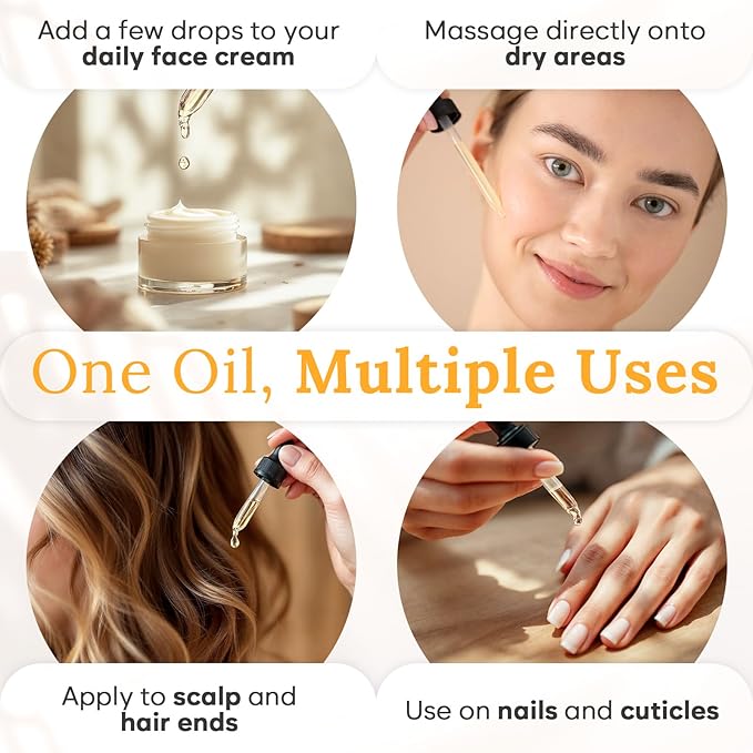 Pumpkin Seed Oil for Hair Growth & Care - Dry Scalp Oil, Skin & Nail Hydration (2Fl Oz), - Cold Pressed Pumpkin Seed Extract Drops for Scalp Care - Smooth Split Ends - Natural Hair Serum Alternative