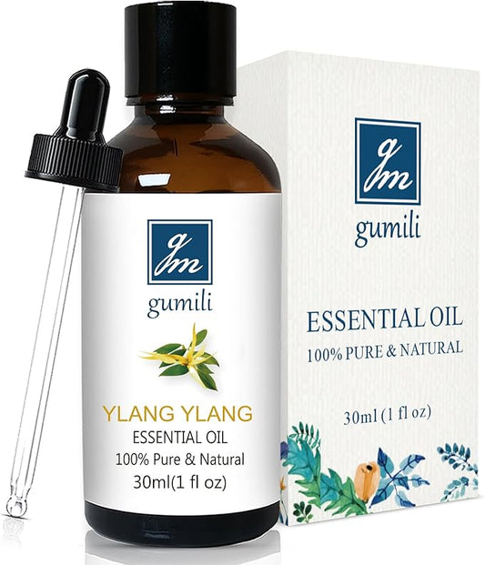 Ylang Ylang Essential Oil 1 Oz – 100% Pure & Natural Ylang Ylang Oil for Skin, Aromatherapy, Massage & Relaxation – 30ml