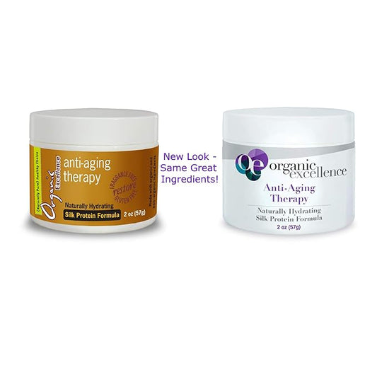 Organic Excellence Organic Moisturizer Face Cream, All Natural Face Moisturizer with Silk Protein to Hydrate, Nourish Protect Skin and Promote Collagen Production Non-Toxic & Fragrance-Free 2 oz