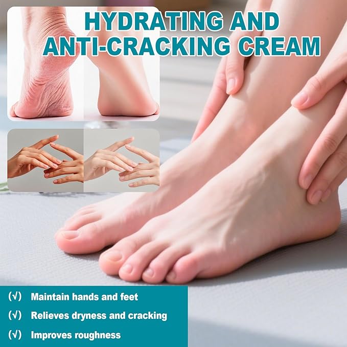 60% Urea Cream Stick with 2% Salicylic Acid, Anti-Cracking Foot & Hand Cream Moisturizer for Dry Cracked Heel Feet, Knee, Elbow, Foot Balm Stick for Callus Remover & Dead Skin Softener (1)