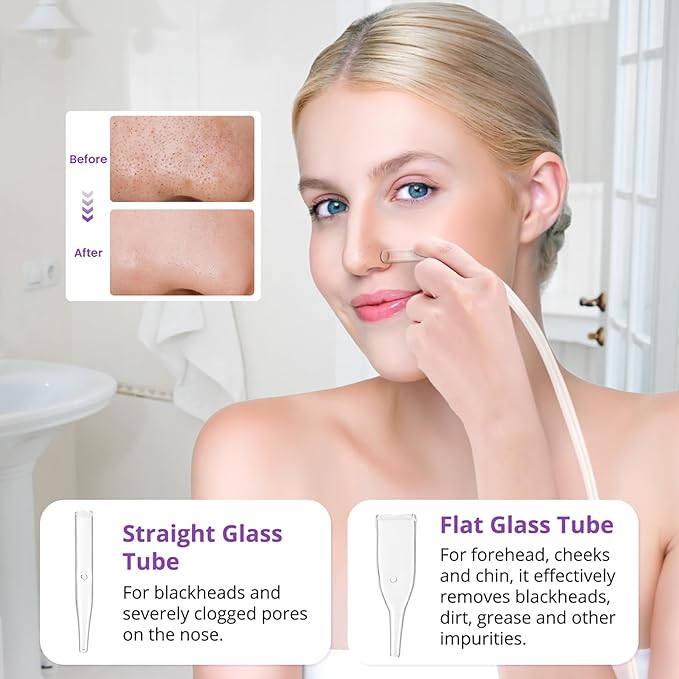 Diamond Microdermabrasion Machine, UNOISETION 3 in 1 Dermabrasion Facial Machine for Exfoliation & Blackhead Removal, Home Use Facial Skin Care Device