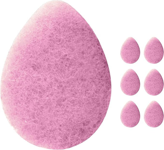 KOL Face Scrubber, Lavender Infused Exfoliating Facial Cleansing Pads, Disposable Exfoliator Face Sponge for Daily Cleaning and Makeup Removal, 6 Count