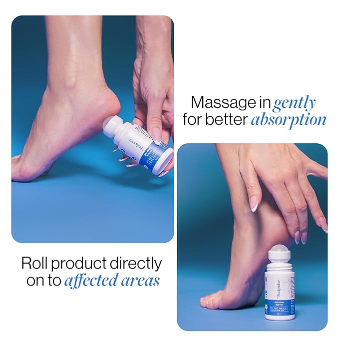 Be Bodywise 20% Urea Foot Cream Roll On 50ml | For Dry, Cracked Heels and Feet | With Lactic Acid, Olive Oil & Vitamin E | Helps Repair and Moisturise Cracked Heels