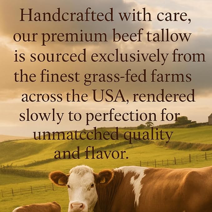 100% Grass-Fed Beef Tallow Balm, Manuka Honey MGO263+, Organic Beeswax & Olive Oil, Beef Tallow for skin,Handmade Moisturizer for Dry Skin, Eczema Relief, & Healing Skin2oz, Orange