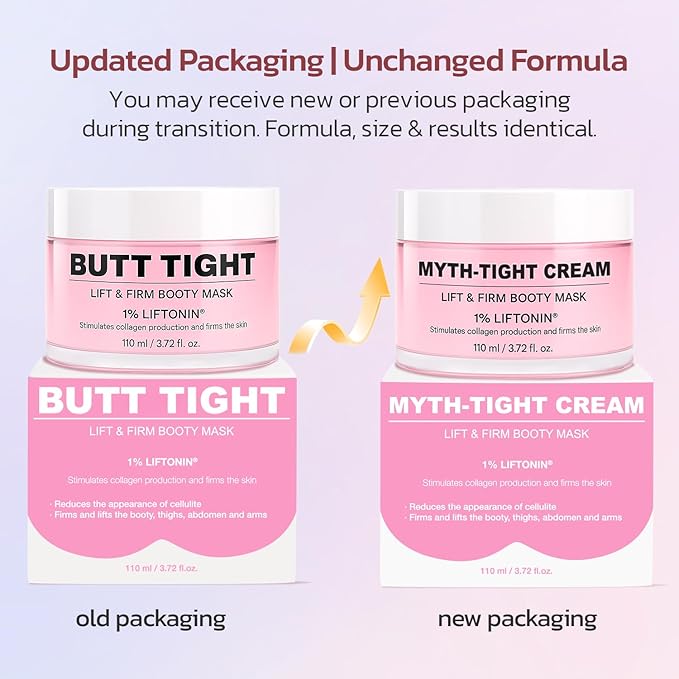 Cellulite Cream, Butt Firming and Lifting Cream - Reduce Cellulite Appearance | Reduce Loose & Stretch Mark Skin Tightening Cream for Body Booty, Legs & Belly Enhances Curves 3.72 fl.oz