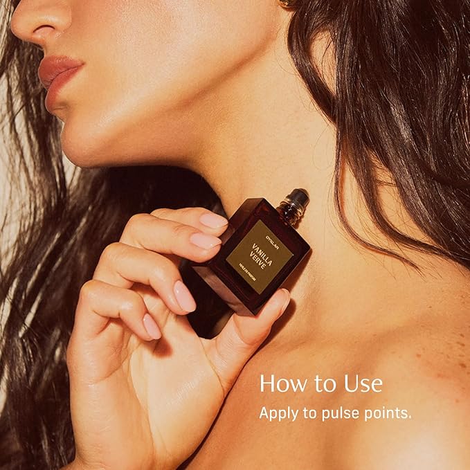 Perfume Oil Roll-On. Travel-Friendly Vanilla Verve Fragrance with Vanilla, Bergamot, and Amber Notes. Long-Lasting Essential Oil Parfum for Women and Men. 0.5 Fl Oz Scented Rollerball Bottle