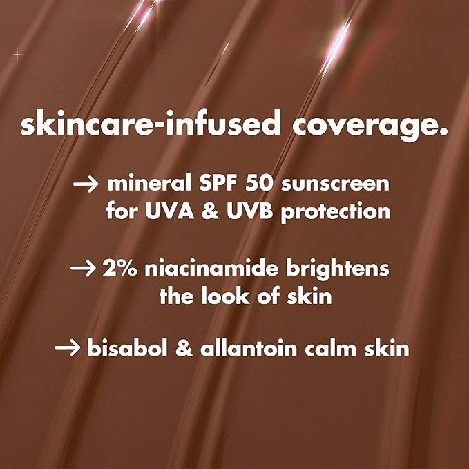 e.l.f. Halo Glow Skin Tint SPF 50, Tinted Moisturizer For Light, Buildable Coverage, Creates A Natural Glow, Vegan & Cruelty-Free, 16 Rich Cool