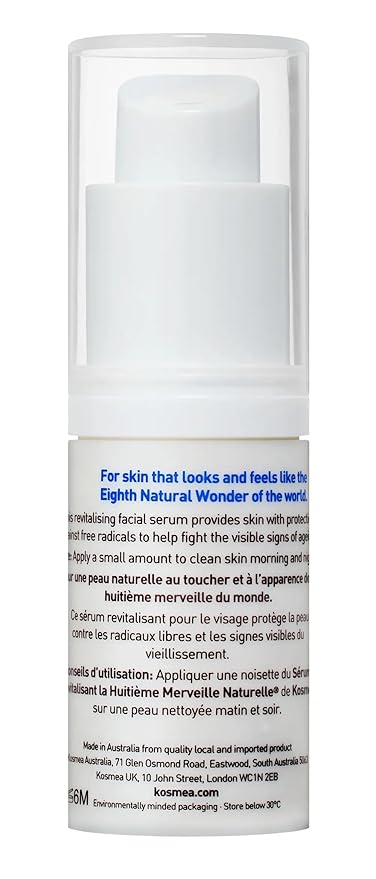 Kosmea Eighth Natural Wonder Facial Serum – Best Anti Aging Serum For The Face & Skin – Contains Myoxinal Derived From Hibiscus Seed & Certified Organic Rosehip Oil & More 0.501fl oz