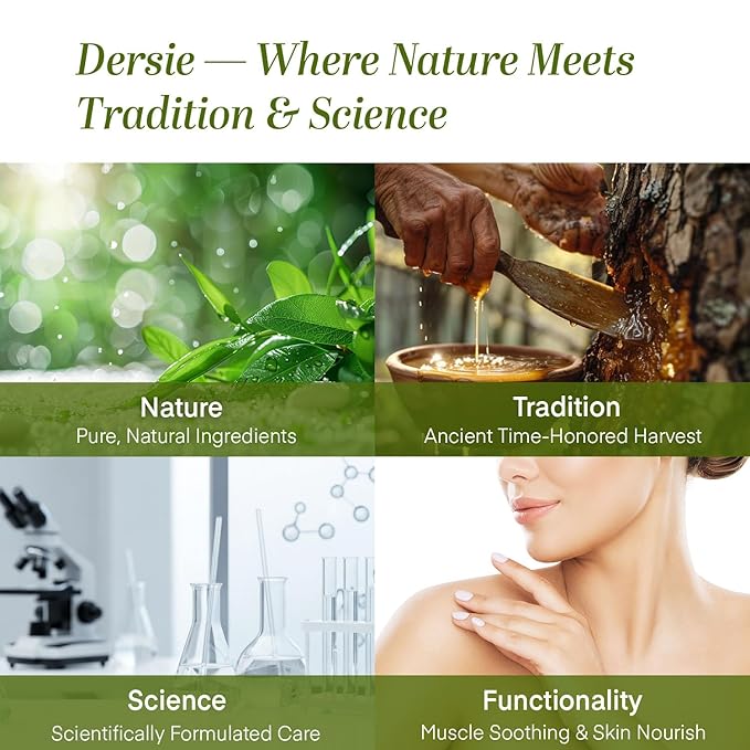 Dersie Frankincense Balm - 4 oz | Soothes Muscles & Joints, Supports Skin Renewal & Nourishment – All Natural Balm for Muscle, Joint & Foot Discomfort and Dry Skin, Infused with Frankincense Oil