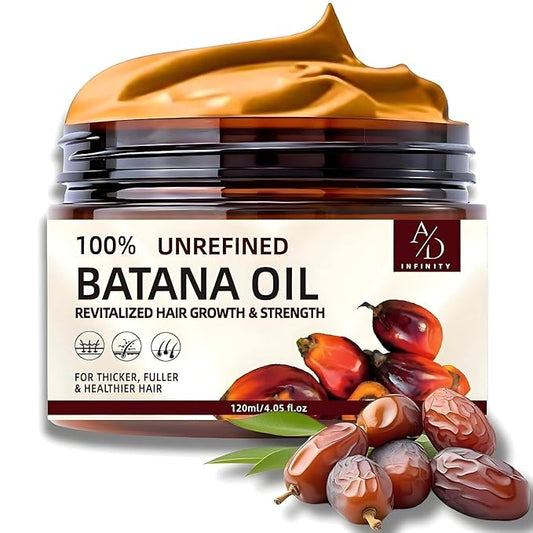 100% Unrefined Raw Batana Oil for Hair Growth Dr. Sebi Organic Pure from Honduras with Keratin, Coffee Extract & Other Ingredients to Enhance Efficacy for Thicker, Strength - Botana Oil 4oz