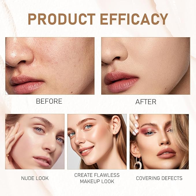 BB Tinted Moisturizer SPF 30, BB Tinted Care Primer, BB Tinted Care Primer with Brush, Full Coverage Light Medium Skin Tone Moisturizing and Smoothing (Natural*1 with Brush)