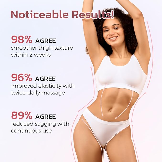 Cellulite Cream, Butt Firming and Lifting Cream - Reduce Cellulite Appearance | Reduce Loose & Stretch Mark Skin Tightening Cream for Body Booty, Legs & Belly Enhances Curves 3.72 fl.oz