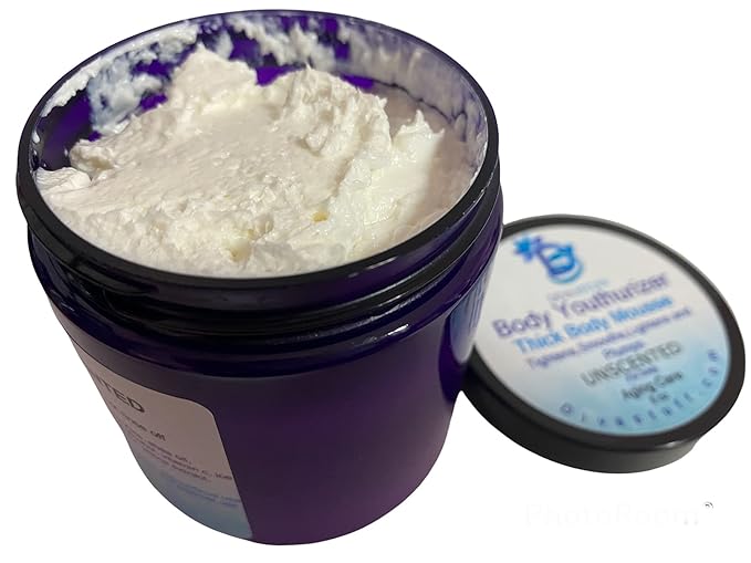 Diva Stuff Body Youthurizer,Thick Body Mousse For Crepey Skin With Anti Aging, Deep Hydration , Smoothing and Plumping Properties, Contains Hyaluronic Acid, Tremella Oil, & Shea Glycerides, Unscented, 8 oz Jar