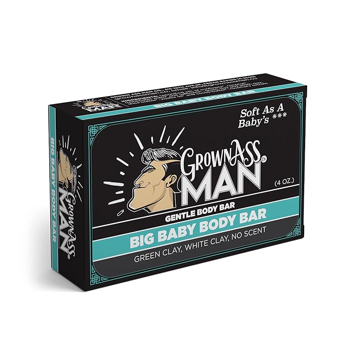Grown Ass Man Co. Body Bars (Coarse Exfoliating Variety Pack, 3-Pack)
