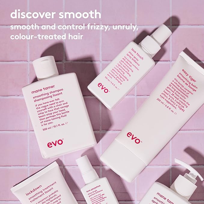 EVO Mane Tamer Smoothing Shampoo - Cleans, Smooths, & Strengthens Hair - Reduces Frizz - Travel Size, 30ml / 1.01fl.oz