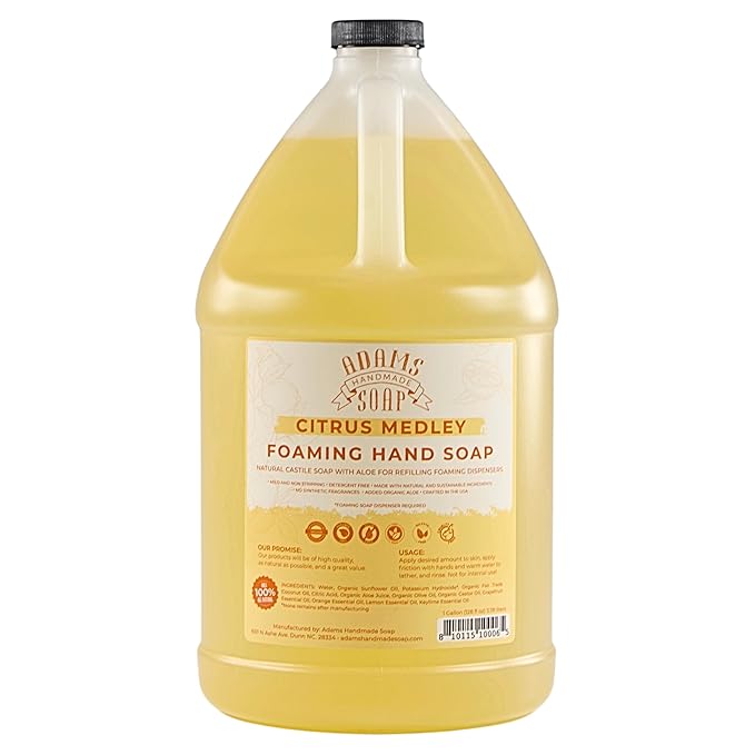 Adams Handmade Soap Liquid Foaming Soap 1 Gal - Citrus Medley