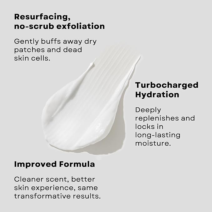 AmLactin Crepe Firming Cream - 12 oz Body Cream with 15% Lactic Acid - Exfoliator and Moisturizer for Crepey, Dry Skin (Packaging May Vary)