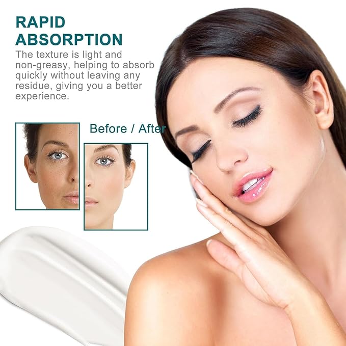 Collagen, Retinol & Hyaluronic Acid Cream - Anti-Aging Face Moisturizer for Face, Firming Skin Care for Neck Décolleté, Daily Moisturizer Cream Day & Night - 1.7 fl.oz