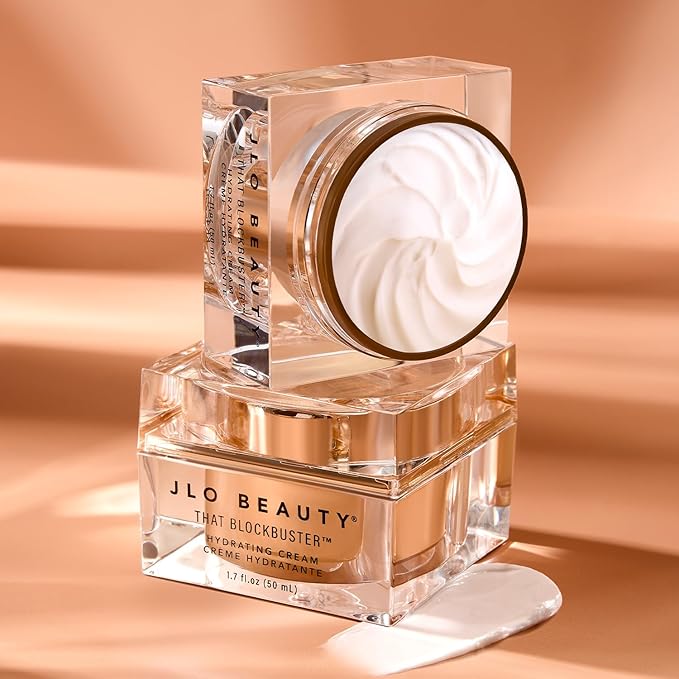 JLO Beauty That Blockbuster Face Moisturizer, Hydrating Hyaluronic Acid Face Cream with Peptides, Plumps, Nourishes, Hydrates, Skin Care to Help Visibly Smooth & Supports Fine Lines & Wrinkles, 1.7 Oz