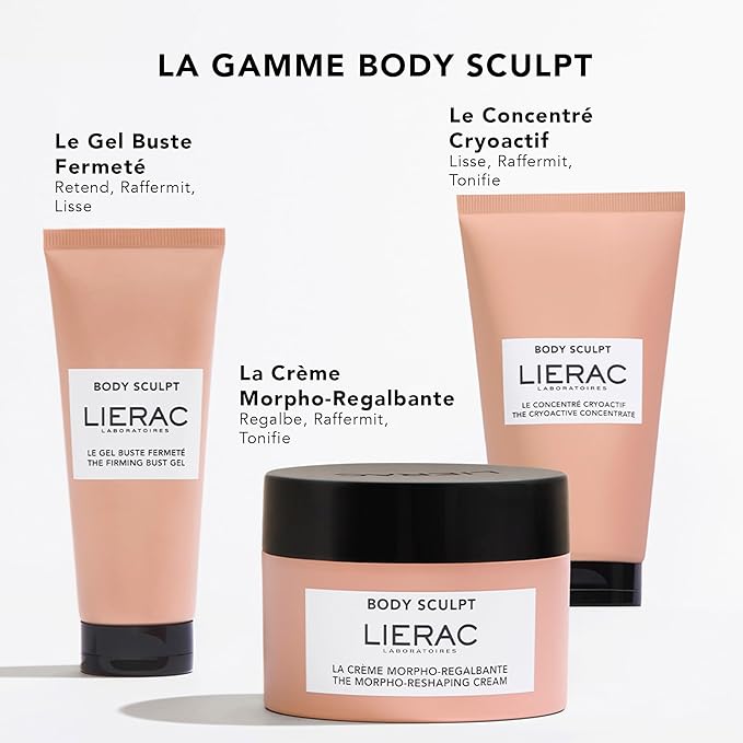 Lierac Body Sculpt Morpho-Reshaping Cream - Firming, Tightening & Toning Body Cream with Silicium Extract Ideal for All Skin Types - 200ml