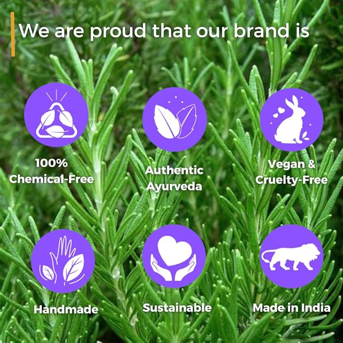 The Tribe Concepts Rosemary Anti Dandruff Hair Oil - Strengthens Hair, Itchy Flakes Scalp, Dandruff Remover with Rosemary, Ginger, Fenugreek, Pippali for Men Women 100 ml Pack of 1 Gold