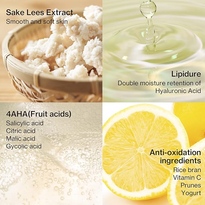 Japanese Facial Softening Toner, Water-Based, Hydrating, Smooth Skin, Cherry Blossom Sakura Extract, Vitamin C, AHA, “Kuramoto-no-Shizuku”, Paraben Free, Cruelty Free(1 Month 5.07 fl oz)