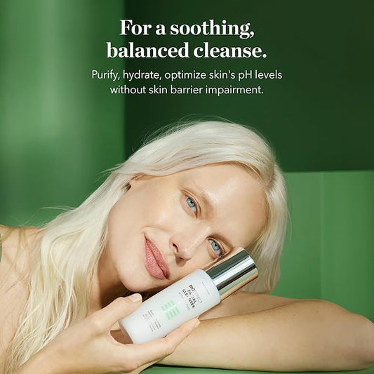 Bioeffect Facial Cleanser, Gel-to-Milk Face Wash & Gentle Makeup Remover with Moisturizing Squalane
