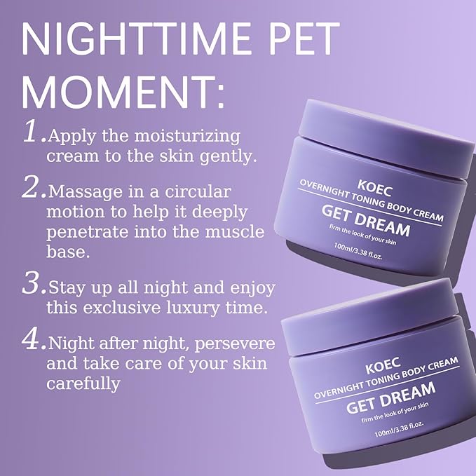 Overnight Toning Whip,Gentle Body Firming for Legs and Body,Caffeine-Infused Cellulite Reducer,Smooth Skin Overnight Care (1)