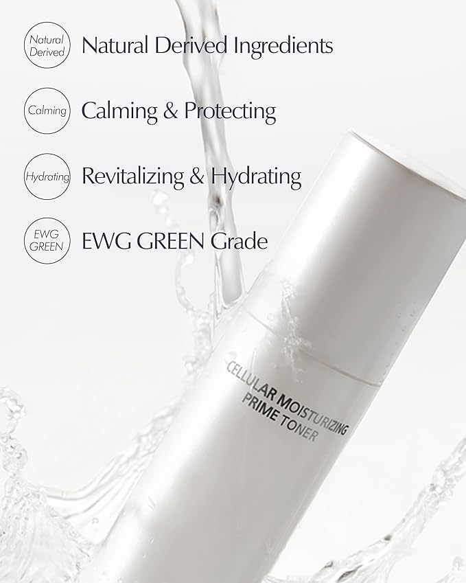 LBB Cellular Moisturizing Prime Toner - Vegan Moisture Boosting Face Spray - Skin Balancing, Exfoliating, Moisturizing - Tangerine Cellular Water, Panthenol, 3.38 fl.oz.