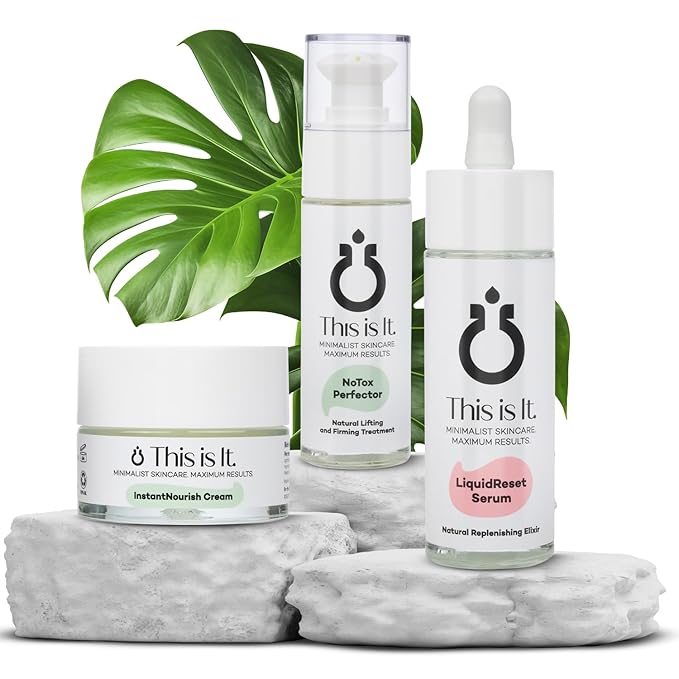 Luxury Anti-Aging Skincare with Botanicals, Peptides & Plant-Based Actives | NoTox Perfector Serum, LiquidReset Serum, InstantNourish Cream | Clean, Cruelty-Free, Paraben-Free, Hydrating & Firming