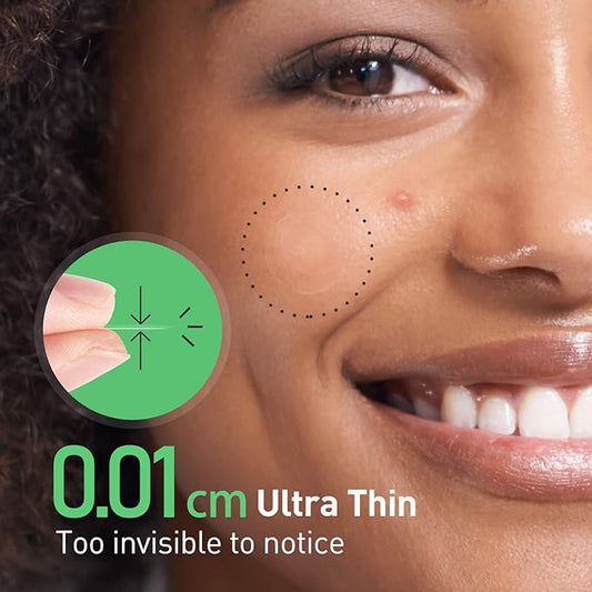 Pimple Patches, 15 mm Invisible Acne Patches for Face with Salicylic Acid, 0.01cm Extra Thin Outer Edge, Hydrocolloid Zit Patch for Pustule, Whitehead, Cystic Acne Spot, 48 Count